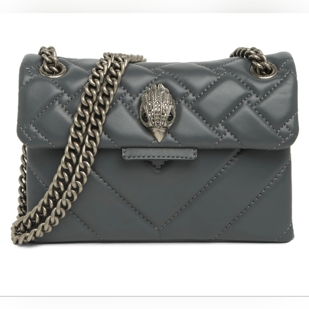 - - Mini Kensington Quilted Leather Shoulder Bag KURT GEIGER LONDON